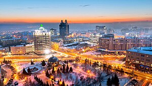 Novosibirsk, the largest city in Siberia.