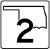 State Highway 2 marker