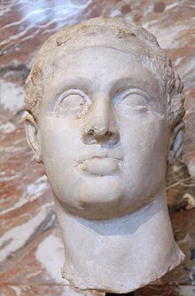 Bust of Ptolemy XII housed at the Department of Greek, Etruscan and Roman Antiquities at the Louvre in Paris