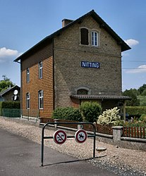 The old railway station in Nitting