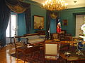 The "blue room" where the president receives his or her visitors