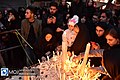 Candles used in Iran in a mourning ceremony