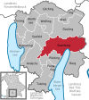 Lage der Stadt Starnberg im Landkreis Starnberg