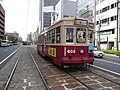 Straßenbahn mit Linksverkehr in Hiroshima (Japan)