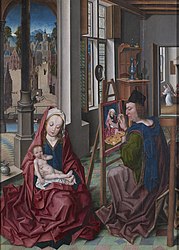 Derick Baegert, Saint Luke Painting the Virgin, c. 1470