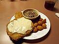 Image 11 Chicken fried steak, corn nuggets, purple hull peas (from Culture of Arkansas)