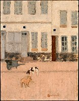 Two Dogs in a Deserted Street (1894), oil on canvas, National Gallery of Art