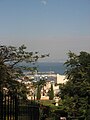 View of Haifa from the Bahai gardens