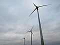 Drei Generationen ENERCON-Windkraftanlagen: E-40, E-82, E-141 EP4