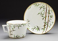 "Bamboo" pattern, by Christopher Dresser, porcelain, 1875
