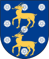 Arms designed for Åland in the 16th century but instead used by Öland (officially 1880s–1944, but also used earlier)