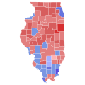1998 Illinois State Treasurer election results map by county