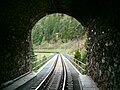 Blick aus dem Bärenfalle-Tunnel auf den Viadukt