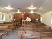 Inside the First Church of Cave Creek.