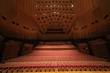 View from the stage of the Concert Hall