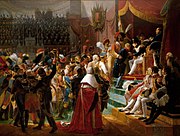 First Légion d'Honneur investiture, 15 July 1804, at Saint-Louis des Invalides by Jean-Baptiste Debret (1812)