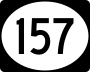 Route 157 marker