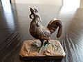 A miniature bronze of a rooster by Fratin, c. 1840