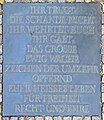 Gedenktafel in der Stauffenbergstraße 13 für die Widerstandskämpfer vom 20. Juli 1944