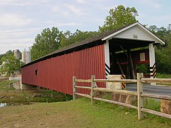 Jackson's Sawmill Covered Bridge in Bart Township