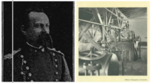 Left: Artillery officer and founder of the gunpowder factory K. Moraitinis. Right: The insides of the factory