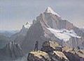 Image 28A Romantic veduta of Mount Triglav by the Carinthian Slovene painter Markus Pernhart. In the Romantic era, Triglav became one of the symbols of Slovene identity. (from History of Slovenia)