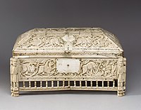 The Morgan Casket, an 11th-century ivory casket attributed to Southern Italy, currently in the collection of the Metropolitan Museum of Art