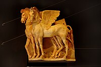 Tarquínia Winged-Horses 4th century BC, exhibited at National Museum of Tarquinia