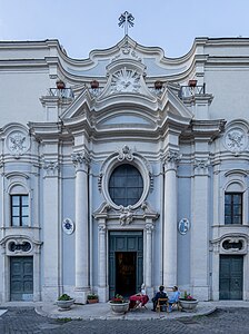 Baroque Composite columns of the Santa Maria Annunziata in Borgo, Rome, by Pietro Passalacqua, 1742 and 1745[13]