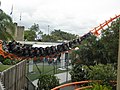 The Sea Viper's train entering into the first of two corkscrews.