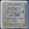 Stolperstein für Hermann Falkenstein (Blaubach 67)