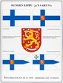 Wappen, das seit 1978 in der Finnischen Nationalflagge verwendet wird