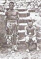Two Italian soldiers captured and held captive after the Battle of Adwa