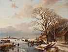 A. Schelfhout, 1841: Winter landscape, oil on canvas