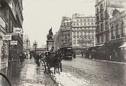 Place de Clichy von der Rue de Clichy aus gesehen
