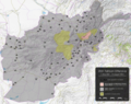 Image 2A map of Afghanistan showing the 2021 Taliban offensive (from History of Afghanistan)