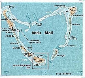 Karte von Addu