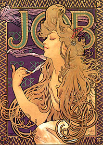 Poster for JOB cigarette papers (1898)