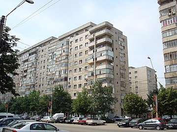 Socialist-era apartment blocks on Bulevardul Constantin Brancoveanu