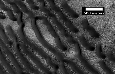 Wide view of dunes in Noachis, as seen by HiRISE
