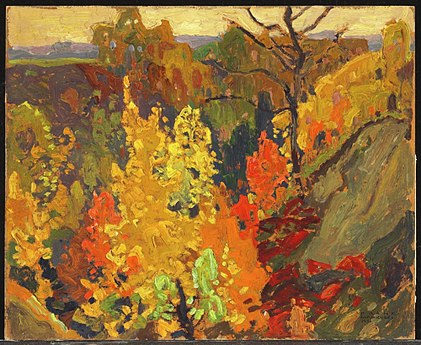 Autumn, oil on paperboard, 1921, National Gallery of Canada, Ottawa