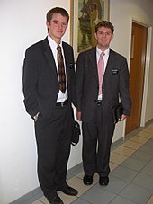 Two young male Mormon missionaries