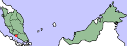 Location of Malacca