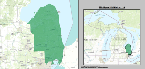 Congressional District 10, served by Republican Paul Mitchell