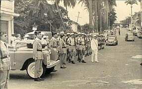 Marine Infantry in Spanish Guinea in 1964.