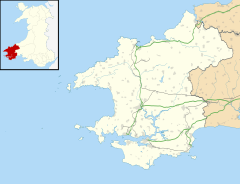Carew is located in Pembrokeshire