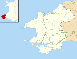 RAF Angle is located in Pembrokeshire