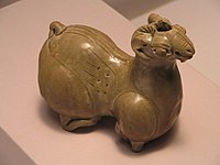 Sheep-shaped Celadon from the 3rd to 4th century Baekje kingdom