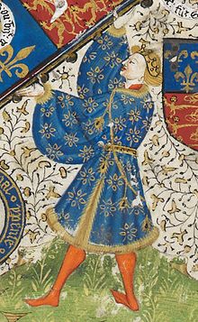 Richard, Duke of York, depicted in a contemporary manuscript