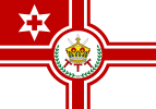 Royal Standard of Tonga (1862–1875), similar to the Reichskriegsflagge